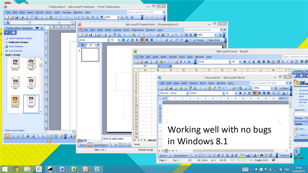 Windows 10 Office 2003