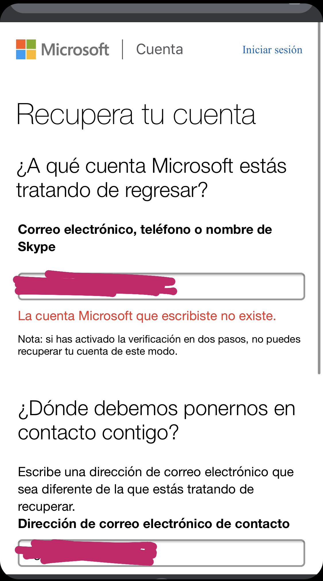 ¿Cómo recuperar mi cuenta que ha sido robada? Microsoft