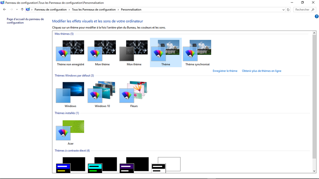 Impossible De Modifier Mon Thème Windows 10 Microsoft