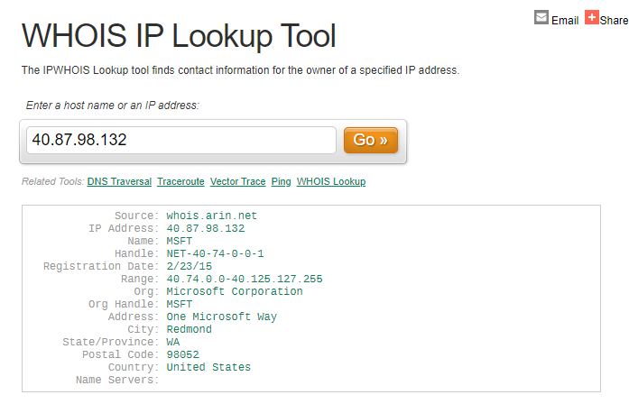 IP Address and Domain Lookup - SmartWhois - Main Window and Menu