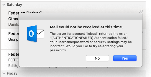 I can't sign in outlook with my icloud account - Microsoft ...