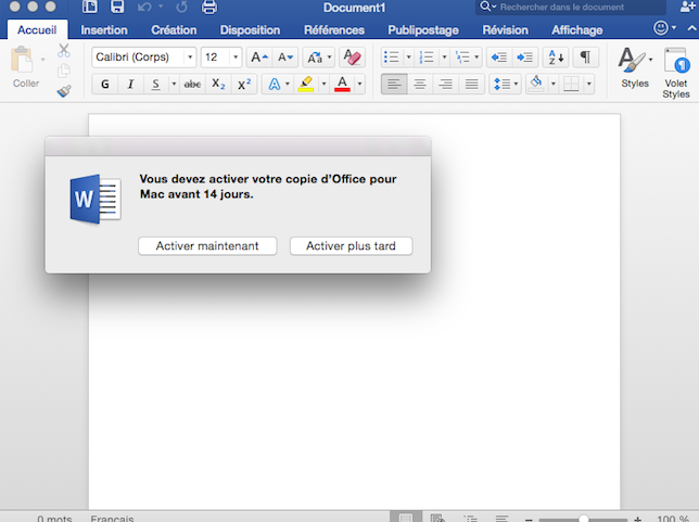 Le Pack Office Refuse De S Activer Mac Communaute Microsoft