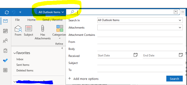 Cannot Search Emails - Microsoft Community
