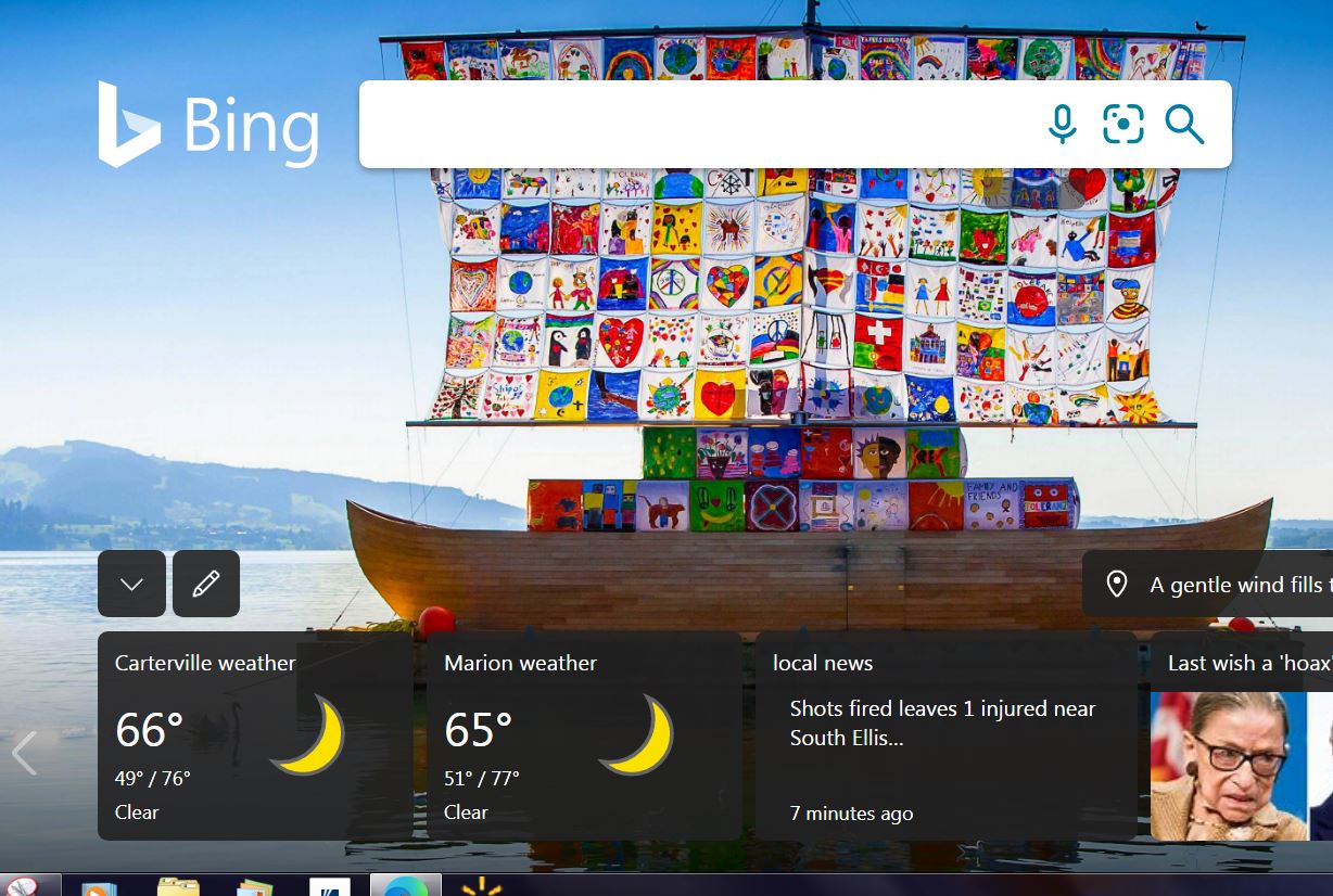 How do I change the weather info on Bing search - Microsoft Community