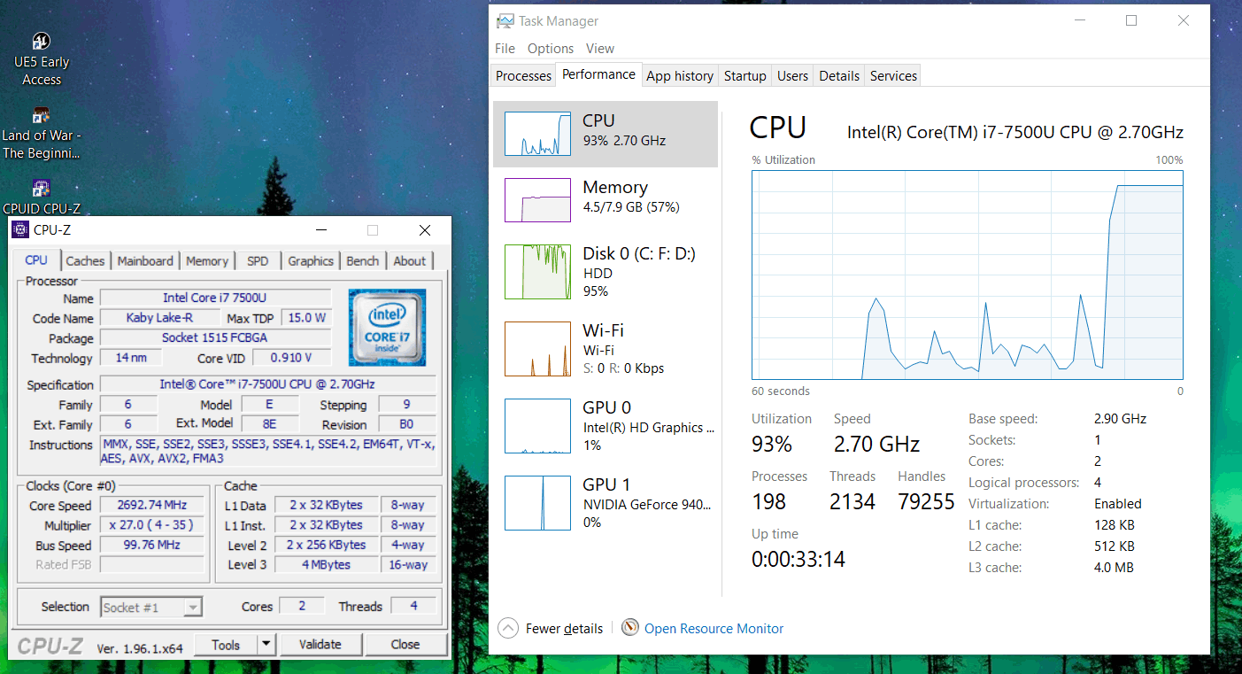 CPU speed dropped lower than base speed even during very high 