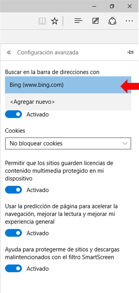 Cambia El Buscador Predeterminado De Microsoft Edge Microsoft Community