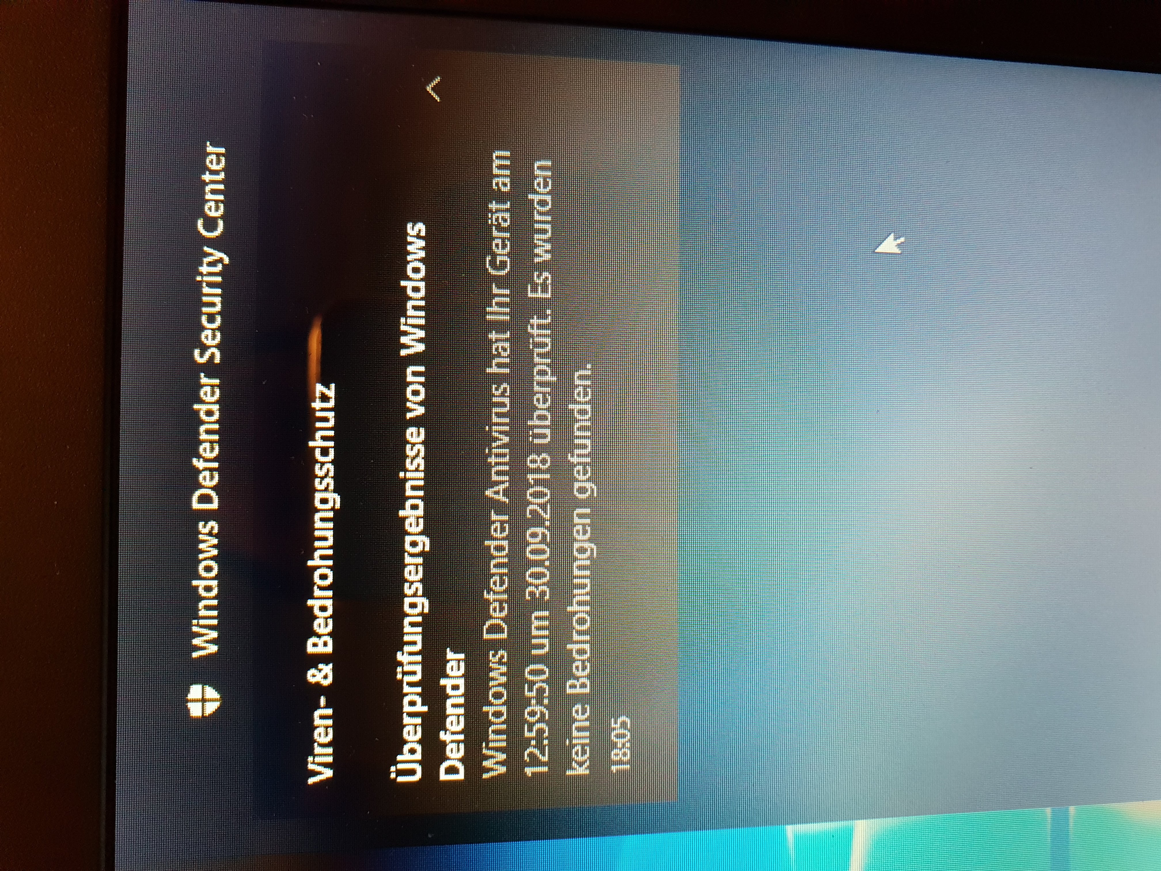 Meldung des Windows Defenders