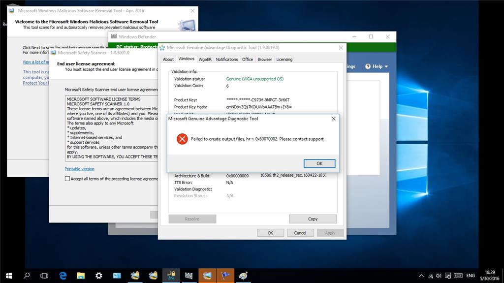 Microsoft Genuine Advantage Diagnostic Tool 1 9 0019 0 Microsoft Community