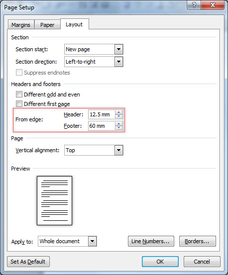 Positioning of page numbers using Word 2010 - Microsoft Community