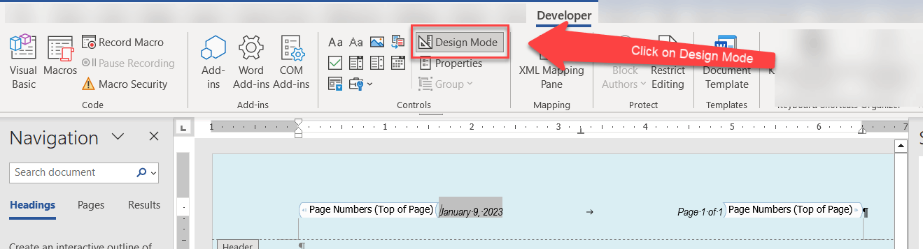 page-number-in-word-footer-is-displaying-as-more-than-just-page