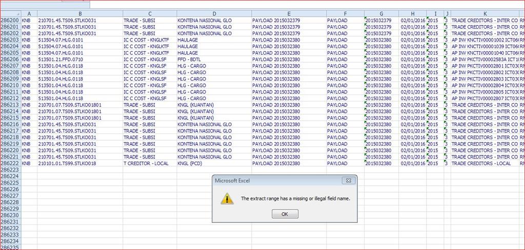 Excel 10 Advance Filter Not Working On Long Listing Of Over Microsoft Community