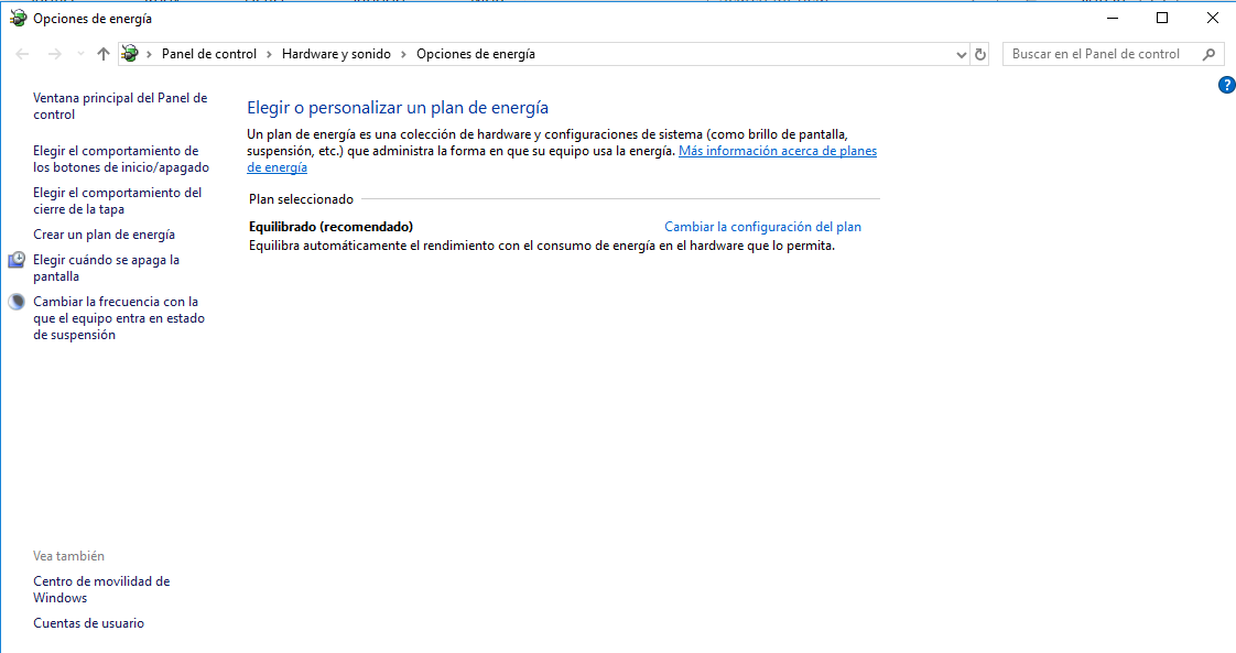 Windows 10 No Hay Opciones De Energia Disponibles Microsoft Community