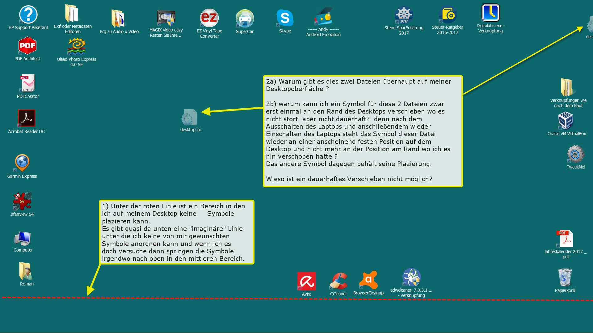 Probleme Mit Position Von Icons Auf Desktop Microsoft Community