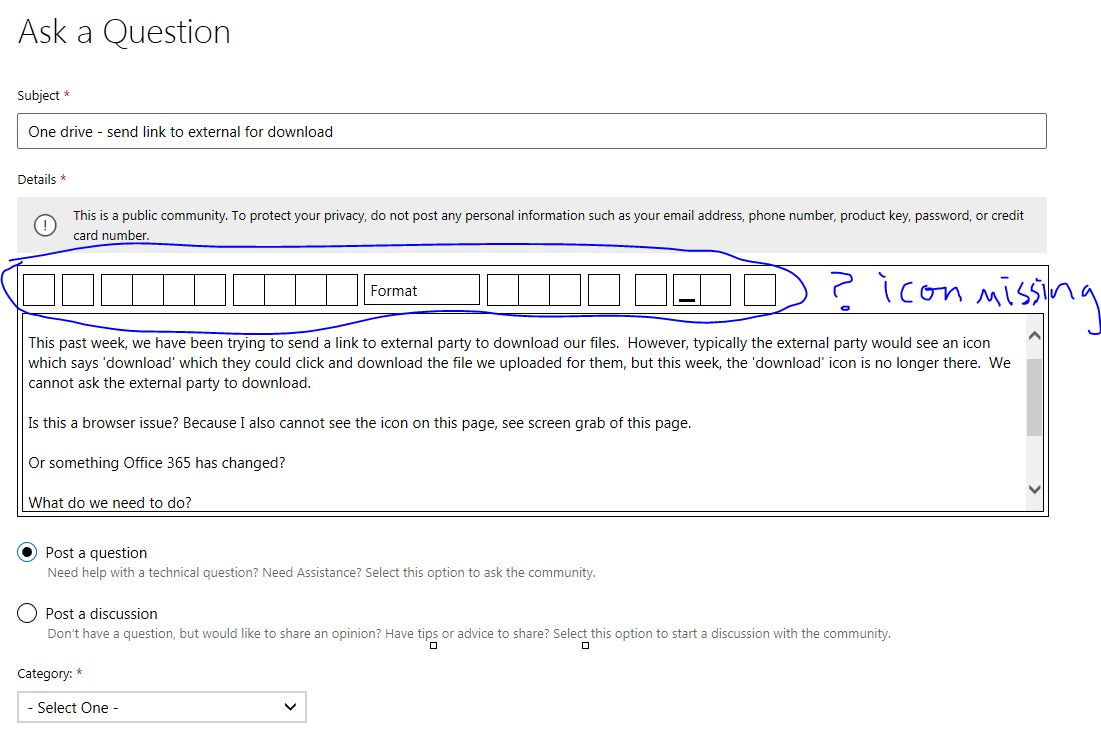 One drive send link to external for download Microsoft 