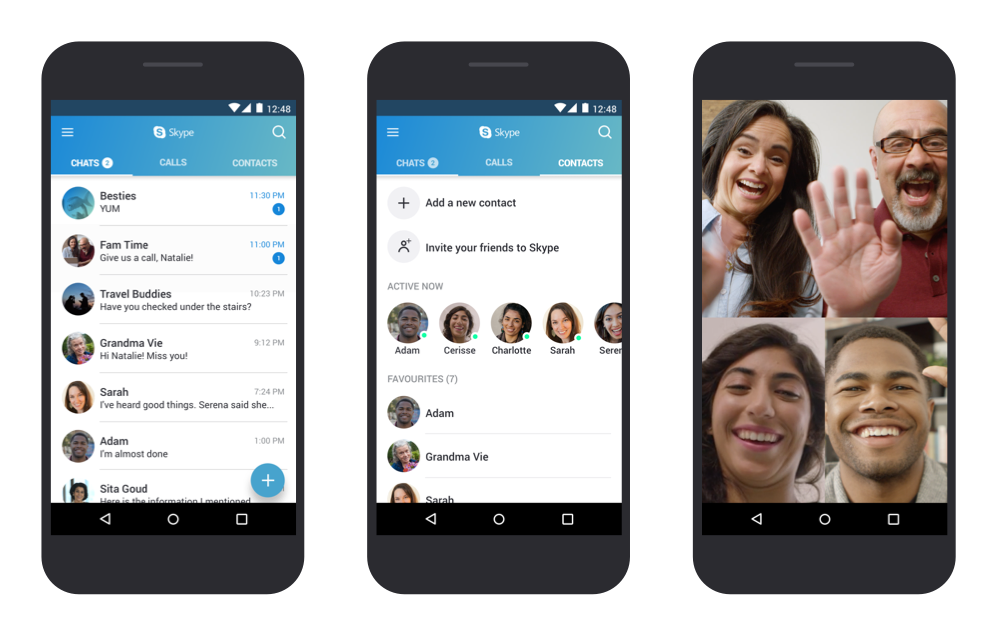 Skype Now Optimized For Android Devices Running 4.0.3 To 5.1.