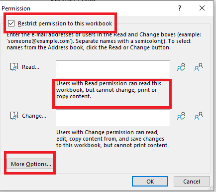 EXCEL RESTRICT ACCESS - Microsoft Community