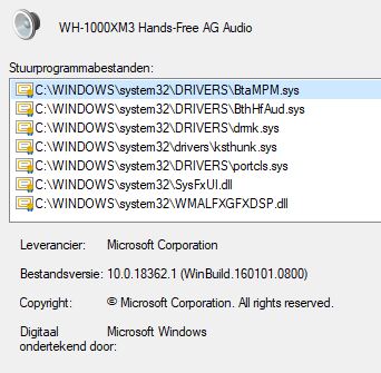 Sony Wh 1000xm3 Driver Problem After Windows Update No Microsoft Community