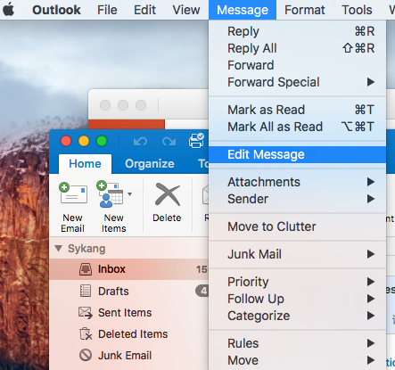 how much email can outlook for mac support