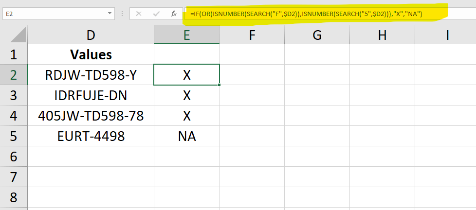 Excel nested formula with multiple if(isnumber(search)) criteria with ...