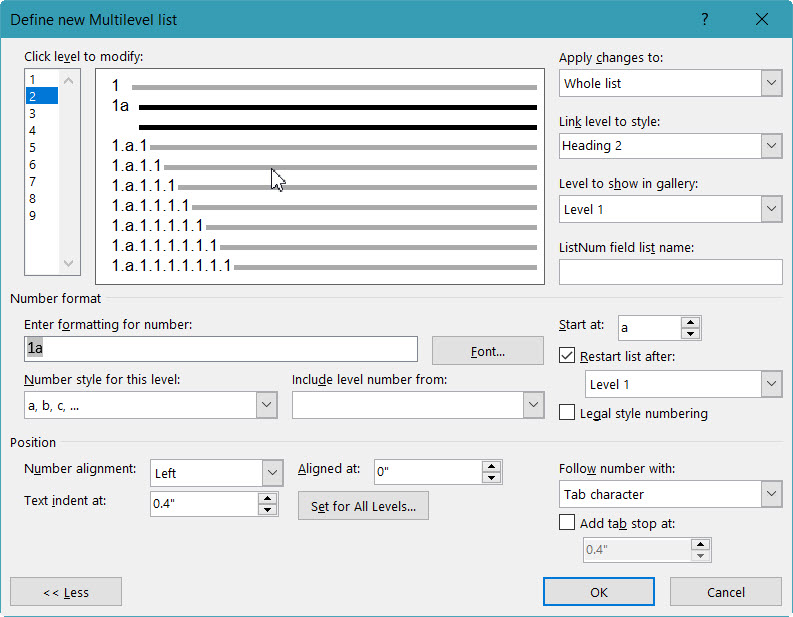 Headings Which Include Two Numbering Schemes - Microsoft Community