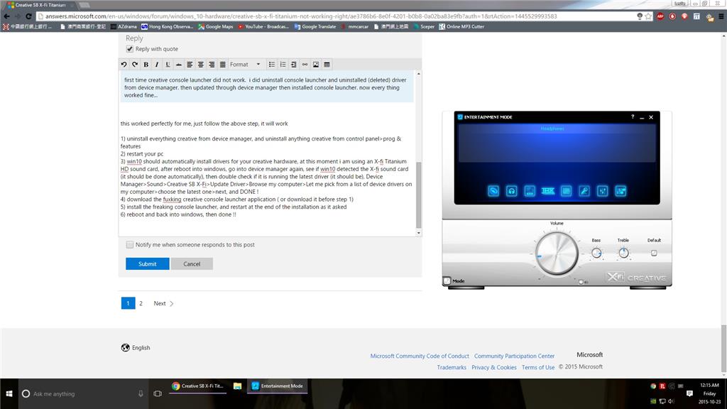 драйвер creative x-fi titanium windows 10 Купить внутренняя звуковая карта creative x-fi titanium pci.
