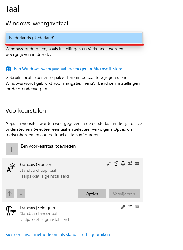 Changer La Langue Par Defaut De Mon Pc Microsoft Community