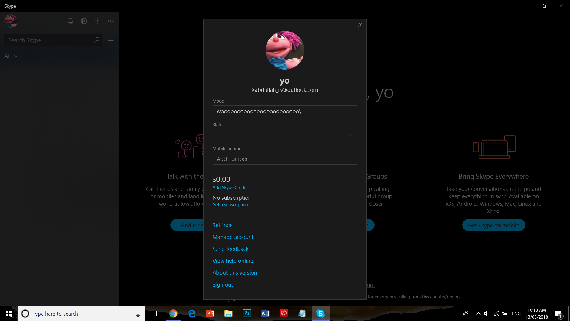 Skype Not Working In Windows 10