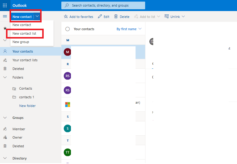 Copy/duplicate A Contact List In Outlook 365 - Microsoft Community