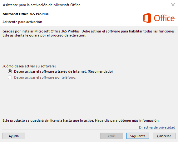 Office 365 | Error 0x8004FC12 en Asistente de activación. - Microsoft  Community