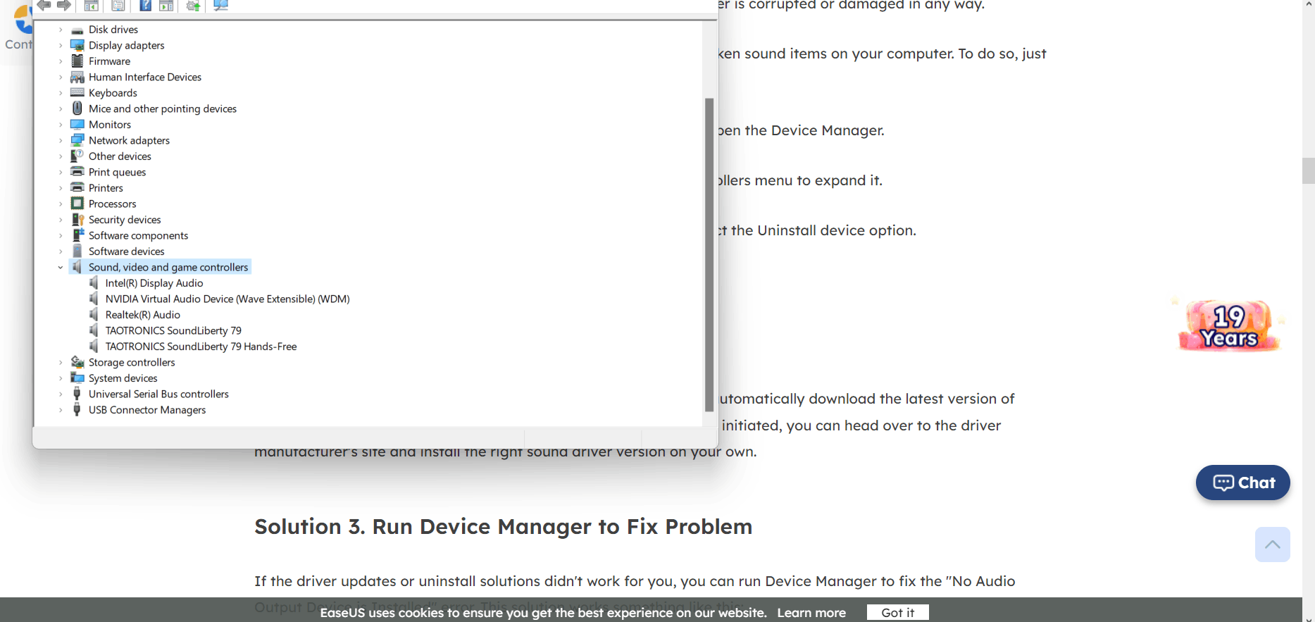 no audio output/input devices found&quot; problem; no solutions work 