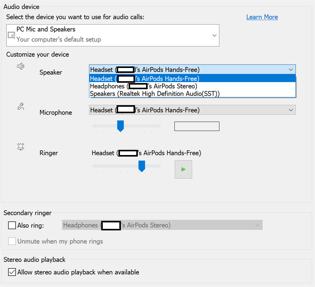 connecting airpods to windows pc