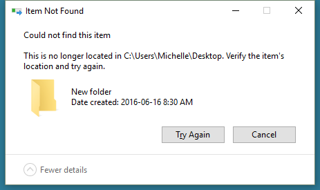 Having trouble deleting a non-existent icon on the desktop - Microsoft ...