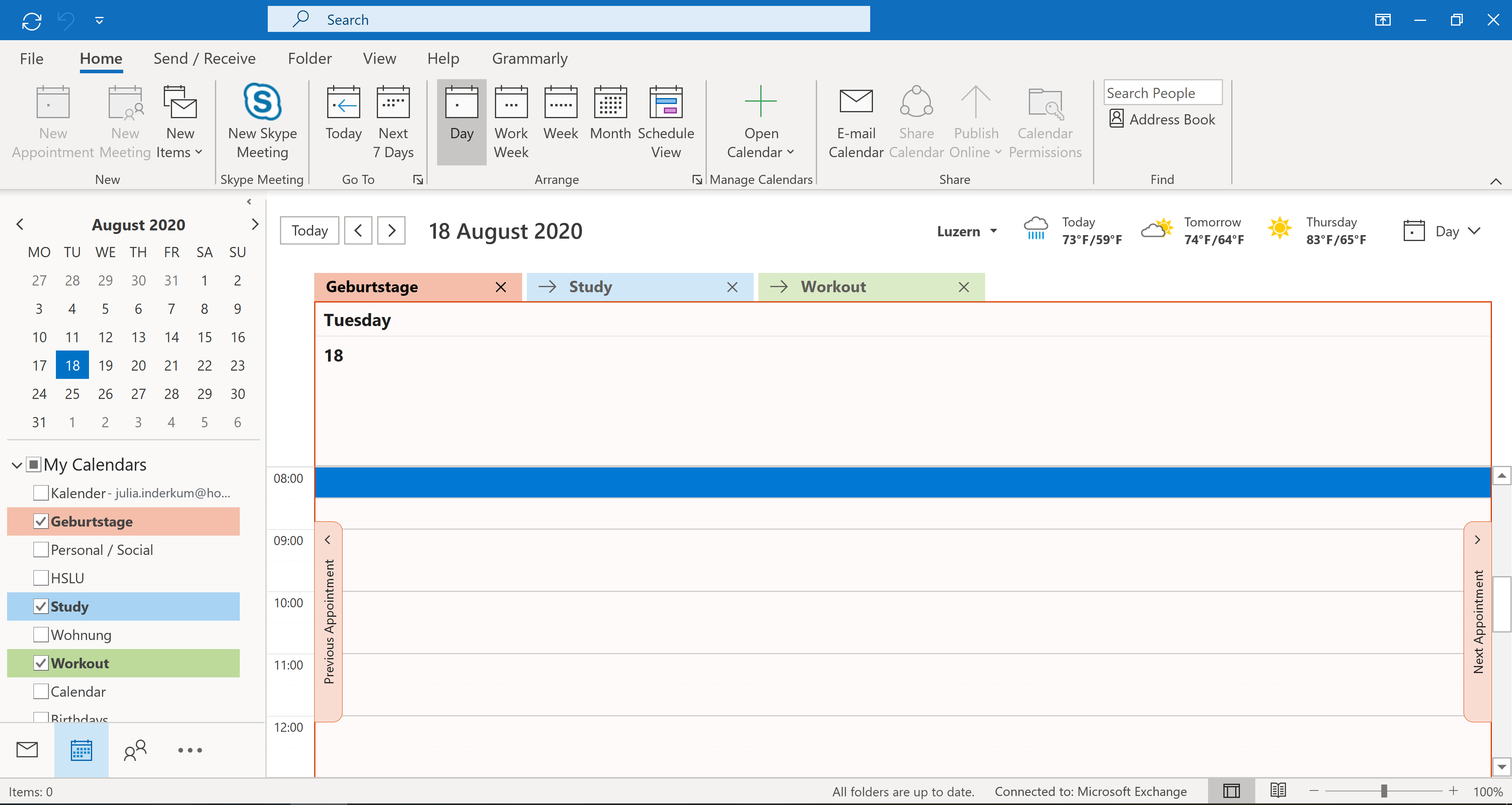 Outlook Kalender Layout Suddenly Changed - Microsoft Community