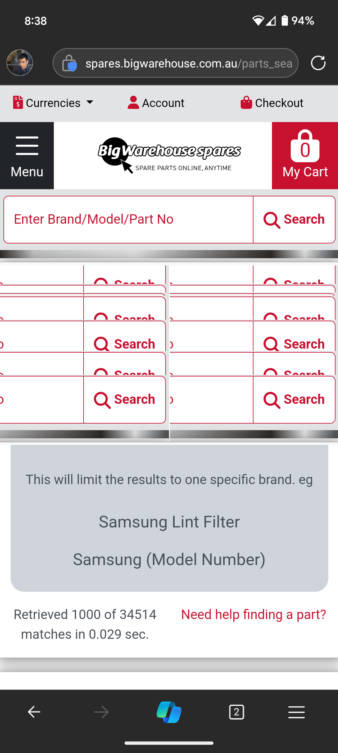 Serious glitches on websites when browsing in Edge for Android ...