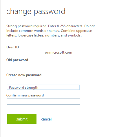 Change Password - Microsoft Community