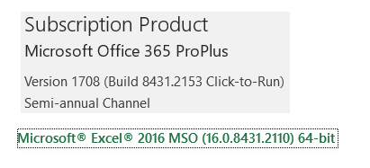 Excel Version 1708 Still Opens Work Files In Read Only Mode Microsoft Munity