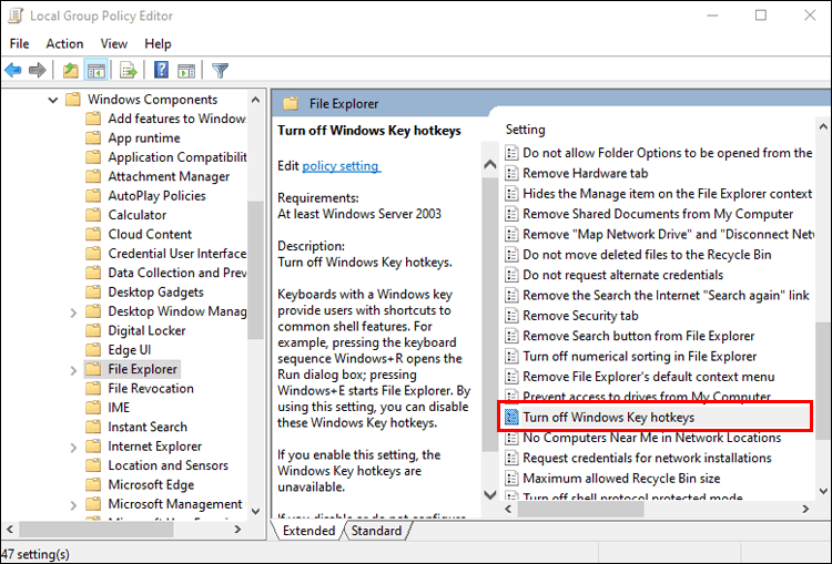 How can I remove some of the default Windows keyboard shortcuts ...