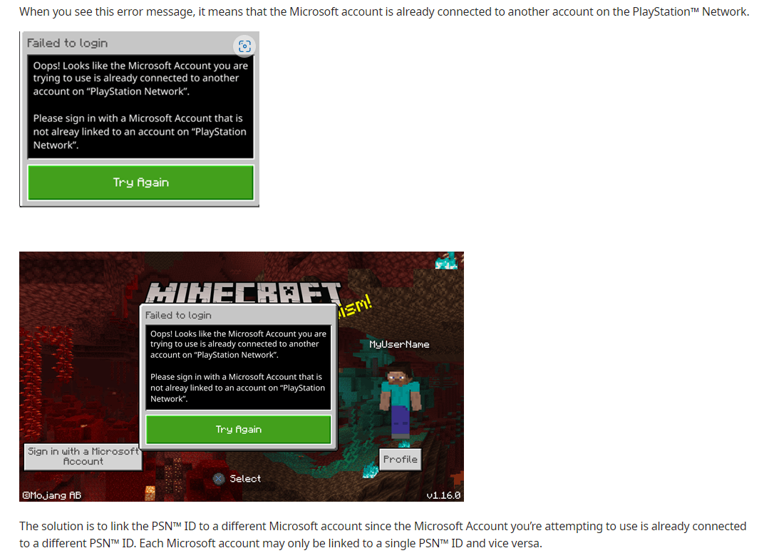 Ps5 trying to connect to online : r/Minecraft