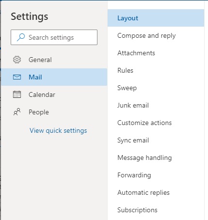 Sync Mail option is missing from my Outlook.com settings - Microsoft ...