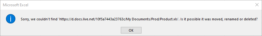 cannot open shared excel file in desktop app