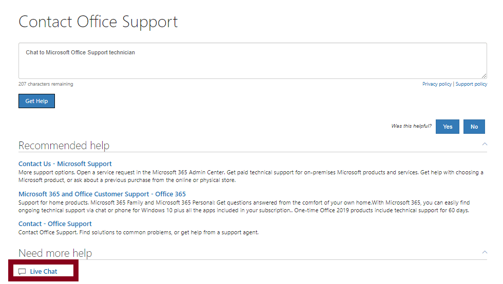 Contact Us - Microsoft Support