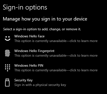 Windows Hello Pin Currently Unavailable - Microsoft Community
