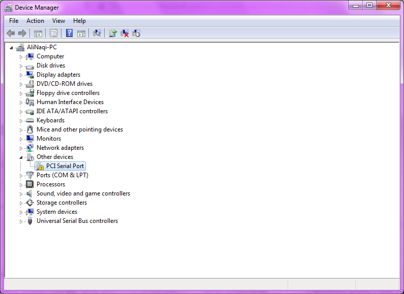 Pci Serial Port Driver Microsoft Community