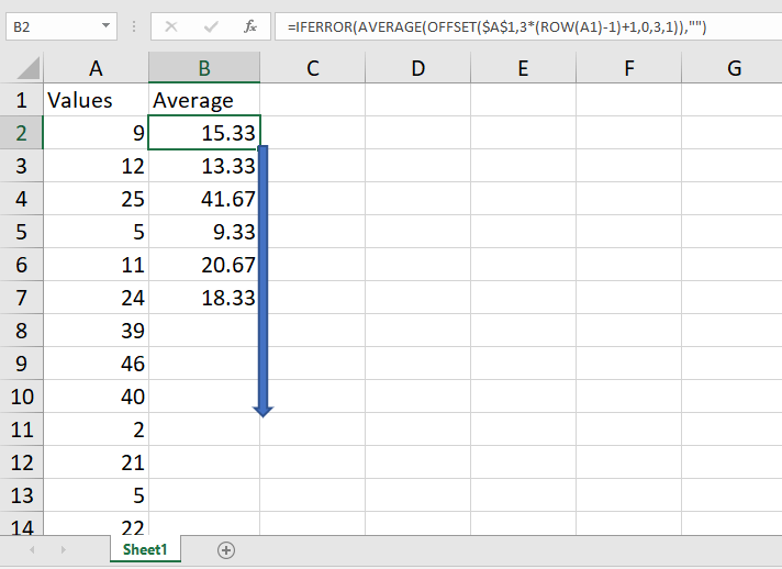 Excel Average every 3 rows calculation Microsoft Community