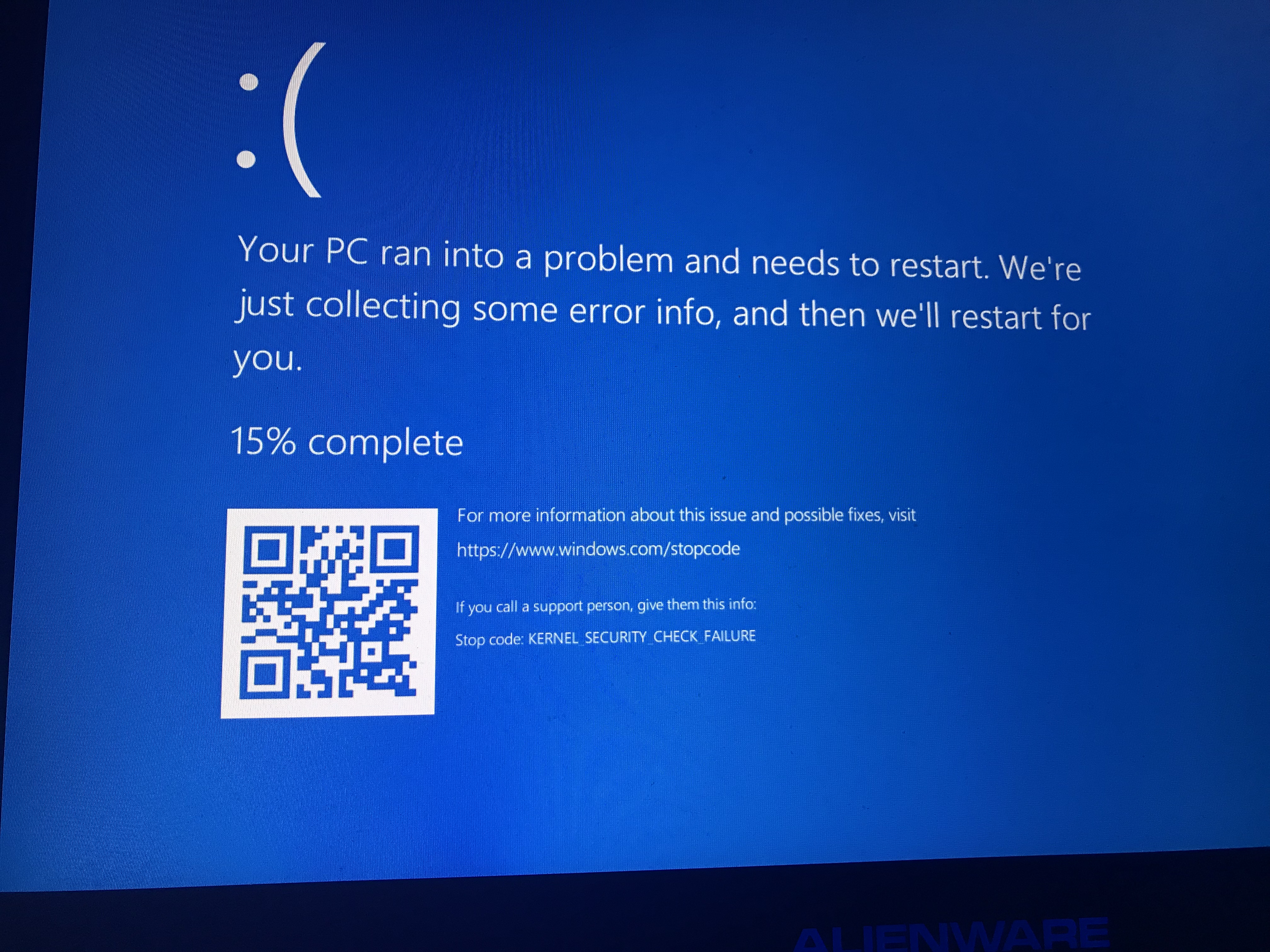 Blue Screen when updating Microsoft Community