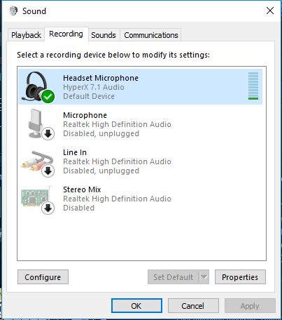 rundvlees Adolescent Middelen Microphone issue Hyperx Cloud 2 headset - Microsoft Community
