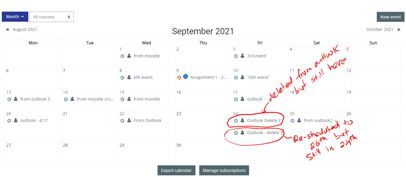 How to synchronise Google Calendar with Moodle 