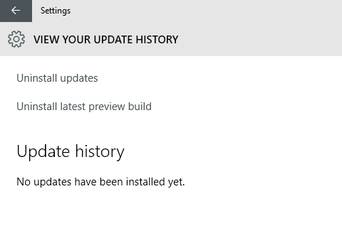 Windows Update History Listing Is Always Empty - Microsoft Community