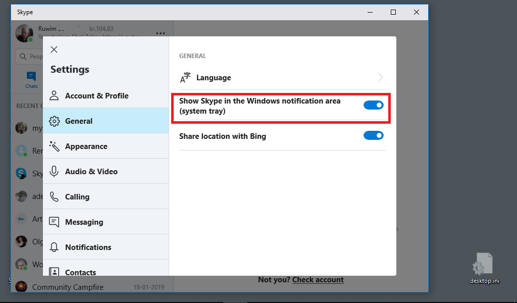 Minimize Skype App To Tray Microsoft Community