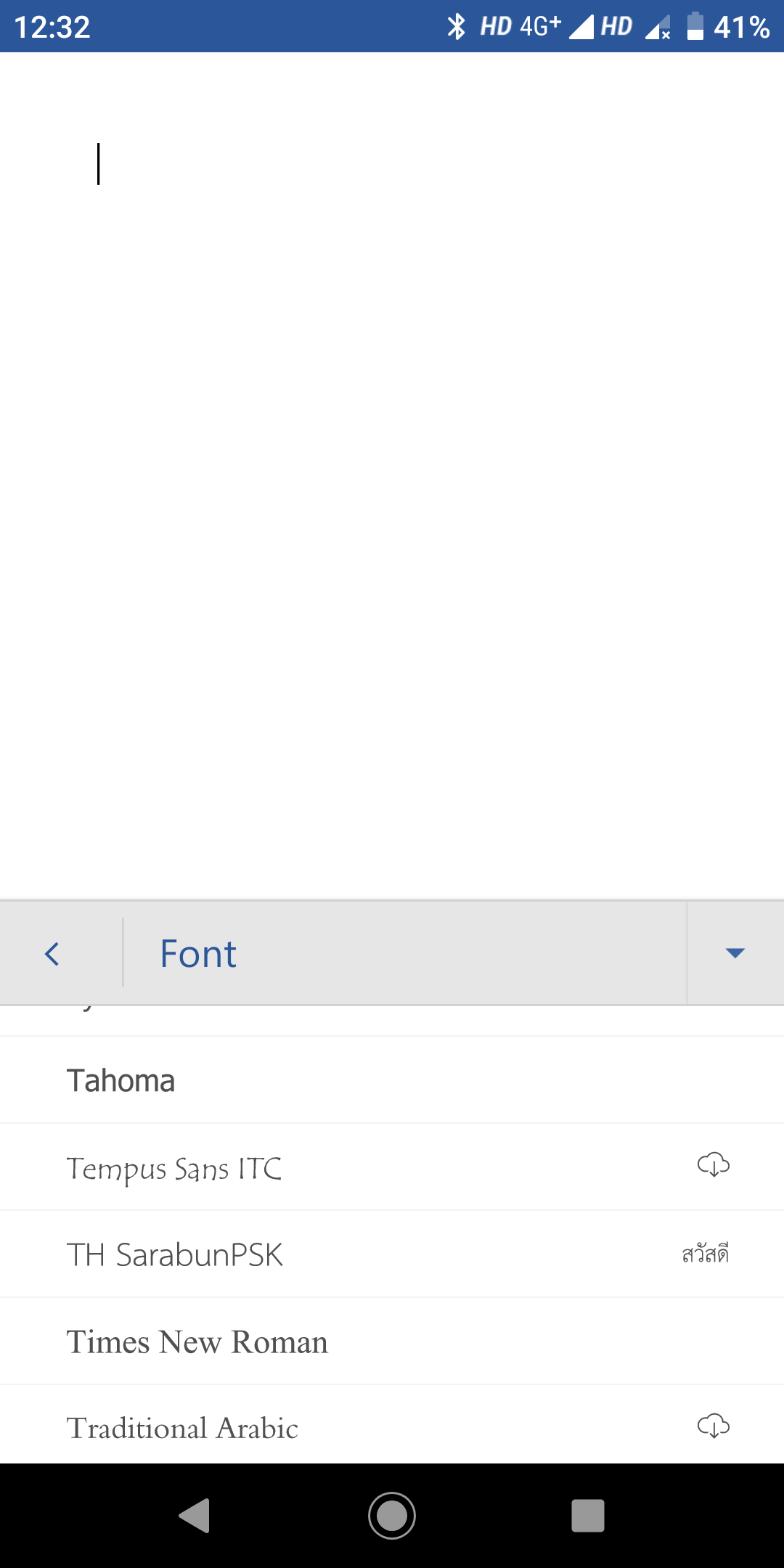 Font Th Sarabunpsk ใน Word For Android มีปัญหา - Microsoft Community